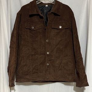 Men's Brown Corduroy Jacket 3XL